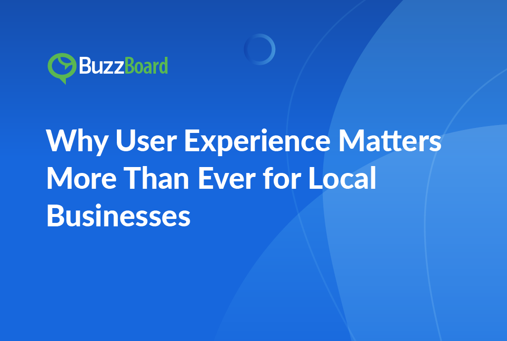 user experience for local business website