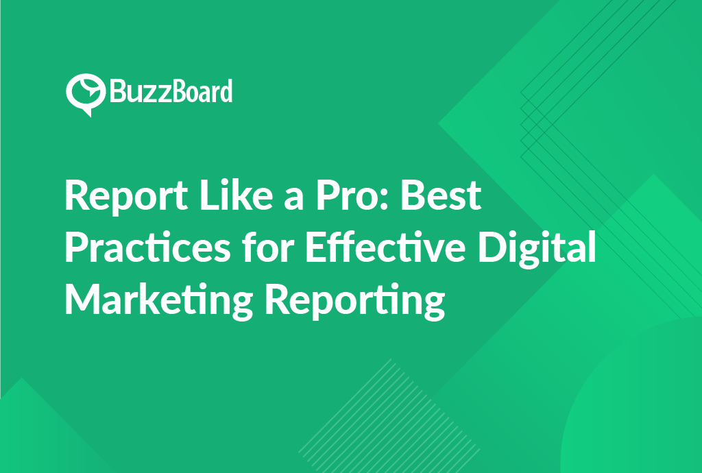 best practices for reporting digital marketing results to small business