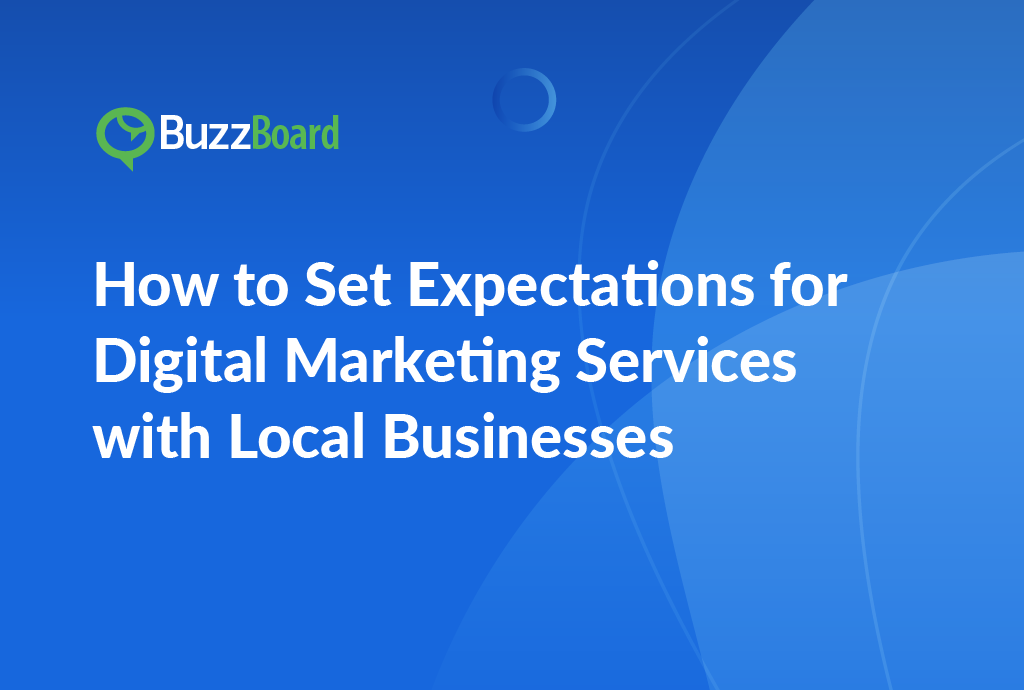 set expectations for digital marketing services