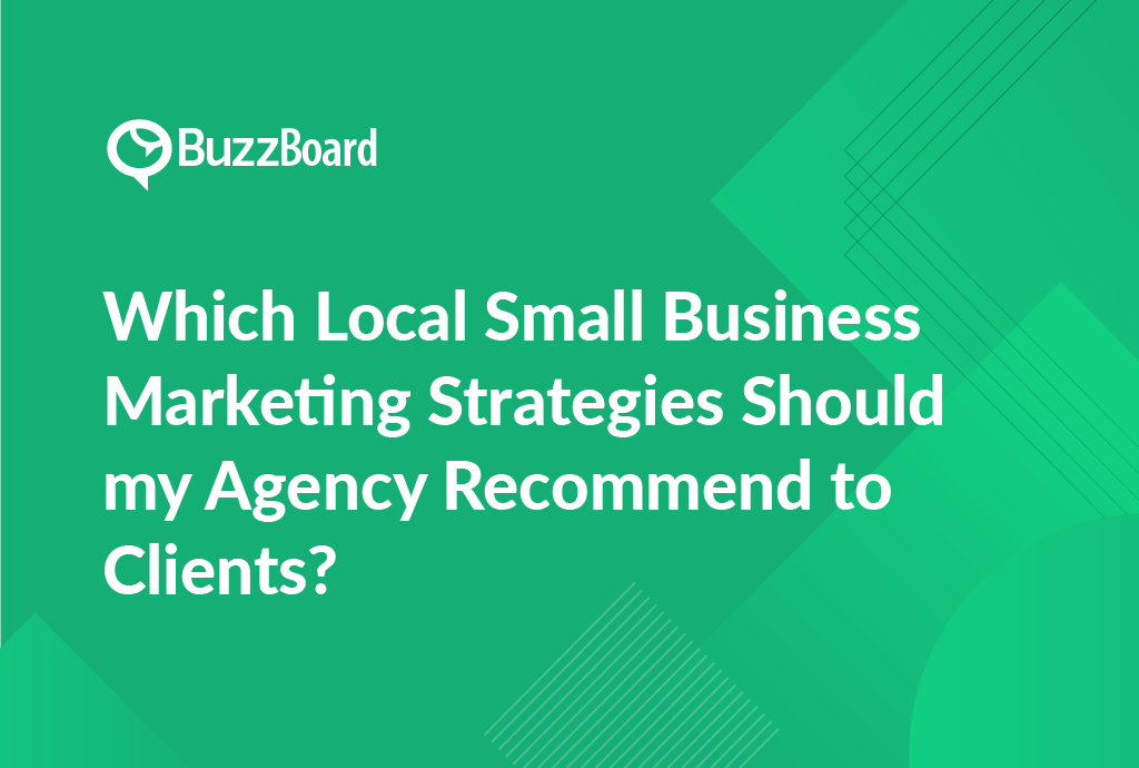 local small business marketing strategies