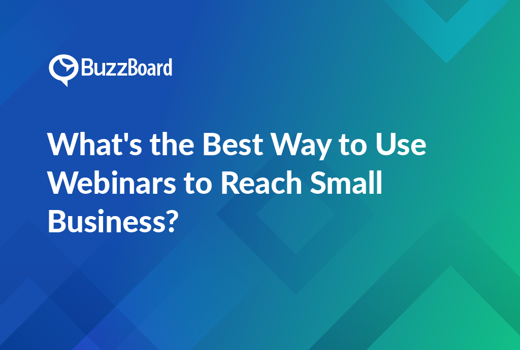 webinars to reach small business