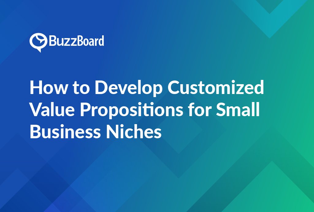 how to develop customized value propositions for small business