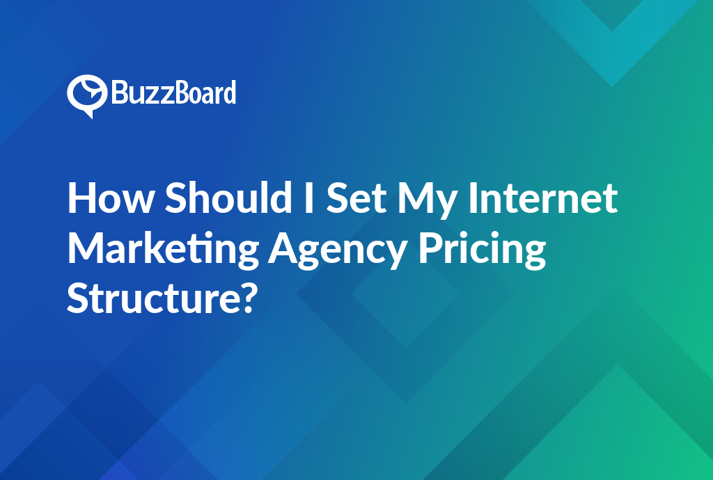 Internet Marketing Agency Pricing Structure