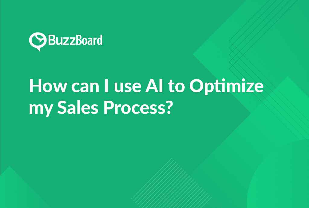 use ai to optimize my sales process