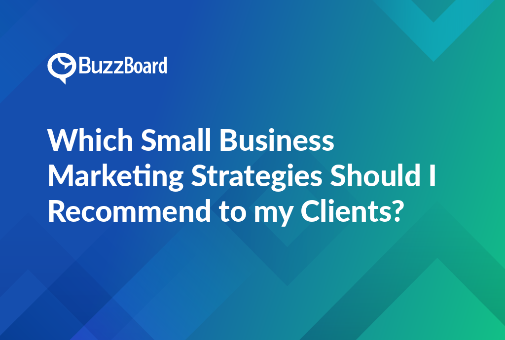 which small business marketing strategies should I recommend