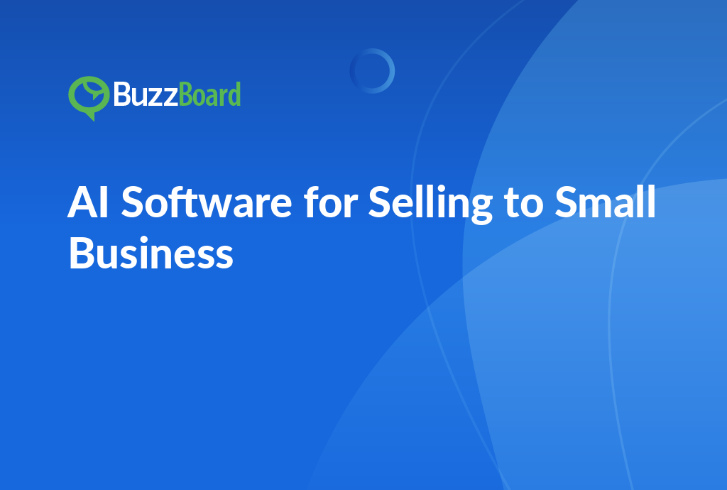 AI software for selling to small business